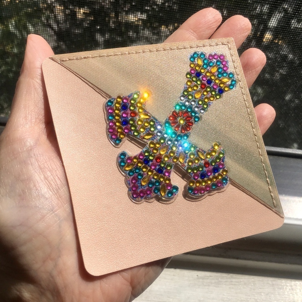 Diamond Art Cross Corner Bookmark, Colorful, Sparkly, Bling (MULTICOLOR #1)